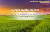UNSUR HARA MIKRO - pertanian.uma.ac.id