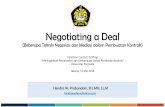 Negotiating a Deal - jdih.bappenas.go.id