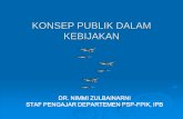 KONSEP PUBLIK DALAM KEBIJAKAN - IPB University