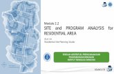 SITE and PROGRAM ANALYSIS for RESIDENTIAL AREA
