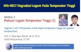 MG-4017 Degradasi Logam Pada Temperatur Tinggi