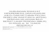 BENGKULU DI RSUD dr. M. YUNUS BERAT LAHIR RENDAH (BBLR ...