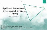 Aplikasi Persamaan Diferensial Ordiner (PDO)