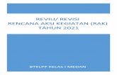 REVIU/ REVISI RENCANA AKSI KEGIATAN (RAK) TAHUN 2021