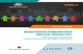 Mewujudkan Pembangunan Inklusif Disabilitas