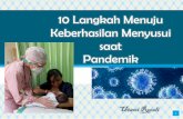 10 Langkah Menuju Keberhasilan Menyusui saat Pandemik