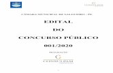 EDITAL DO CONCURSO PÚBLICO 001/2020 - Consulpam