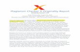 Plagiarism Checker X Originality Report