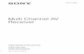 Multi Channel AV Receiver - Sony
