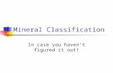 Mineral Classification