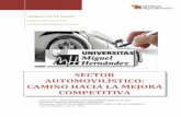 sector automovilístico: camino hacia la mejora competitiva