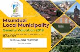 SECTIONAL TITLE PROPERTIES - Msunduzi Municipality
