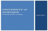 Undergraduate Catalog - University of Dubuque