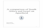 A comparison of South Africa and Israel on Apartheid Table of Content Introduction