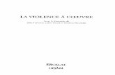 De la violence dans la littérature postcoloniale française