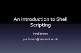 An Introduction to Shell Scripting