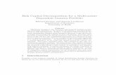 Risk capital decomposition for a multivariate dependent gamma portfolio
