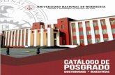 CATÁLOGO de - POSGRADO - Facultad de Ingeniería Mecánica
