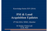 FSI & Land Acquisition Updates - Dr.Sanjay Chaturvedi