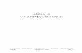 ANNALS OF ANIMAL SCIENCE