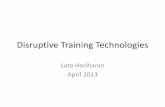 Disruptive Training Technologies