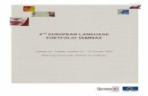 4th european language portfolio seminar - Coe