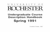 1991-Spring-UR Course Descriptions