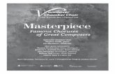Masterpiece program - Vancouver Chamber Choir