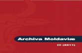 Archiva Moldaviae III-2011 promo