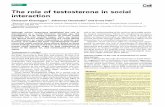 The role of testosterone in social interaction