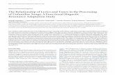 The Relationship of Lyrics and Tunes in the Processing of Unfamiliar Songs: A Functional Magnetic Resonance Adaptation Study