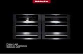 Price List Built-In Appliance - Miele