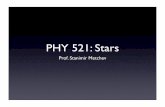 PHY 521: Stars