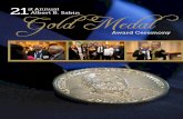 21st Annual - Albert B. Sabin - Gold Medal