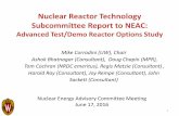 Nuclear Reactor Technology Subcommittee of NEAC