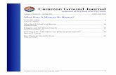 Common Ground Journal - EDCOT