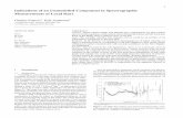 Indications of an Unmodelled Component in Spectrographic ...