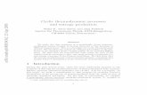 Cyclic Thermodynamic Processes and Entropy Production