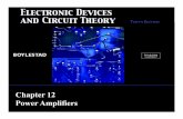 Chapter 12 C apte Power Amplifiers - CUTM Courseware