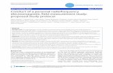 Conduct of a personal radiofrequency electromagnetic field measurement study: proposed study protocol