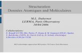 Structuration Données Atomiques and Moléculaires