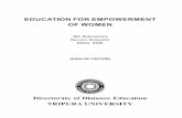 education for empowerment of women - Tripura University