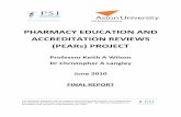 PHARMACY EDUCATION AND ACCREDITATION REVIEWS ...