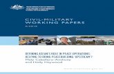 DEFINING ASEAN'S ROLE IN PEACE OPERATIONS : HELPING TO BRING PEACEBUILDING 'UPSTREAM'? C I V I L -M I L I