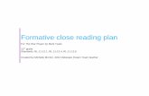 Formative close reading plan - CDN