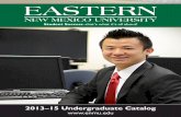 2013–15 Undergraduate Catalog - ENMU Portal