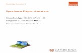 Specimen Paper Answers - IGCSE Examguru