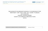 resident/humanitarian coordinator report on the use of cerf ...