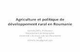 Agriculture et politique de développement rural en Roumanie