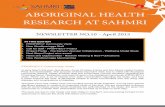 ABORIGINAL HEALTH RESEARCH AT SAHMRI